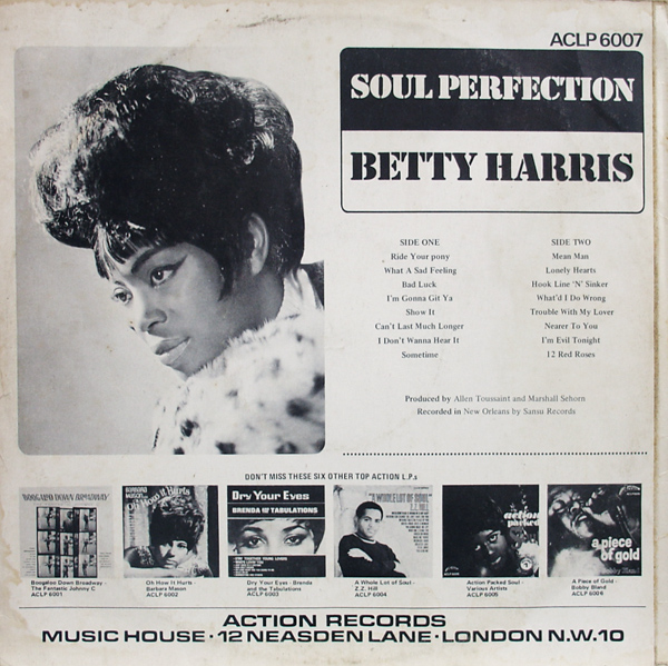 Betty Harris - 1969 - Soul Perfection Free Download | Funk My Soul